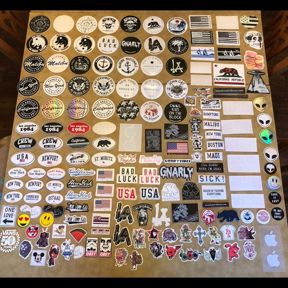 25 RANDOM BRANDY MELVILLE STICKERS - Picture 2 of 5